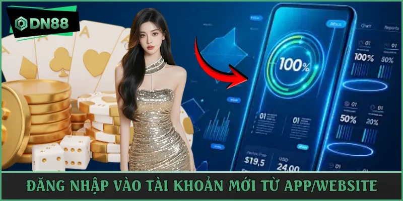 Đăng nhập trên app hoặc web để tạo quỹ vốn